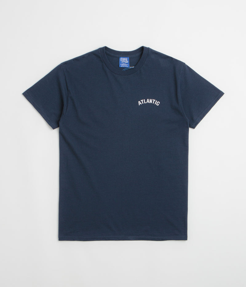 Atlantic Coastal Supplies Boatyard T-Shirt in Navy