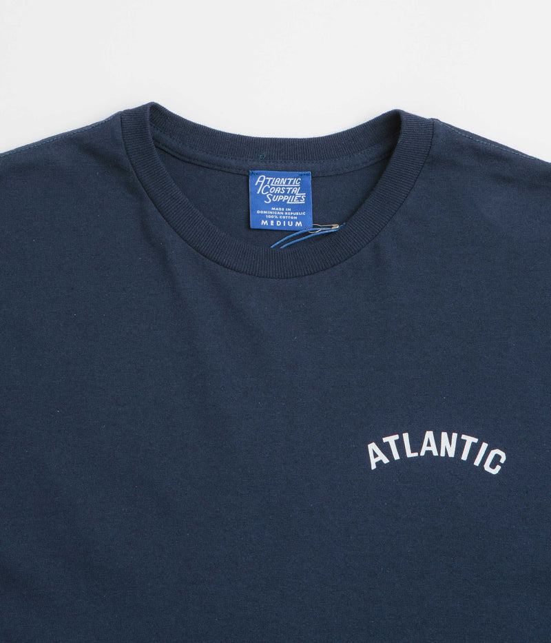 Atlantic Coastal Supplies Boatyard T-Shirt in Navy
