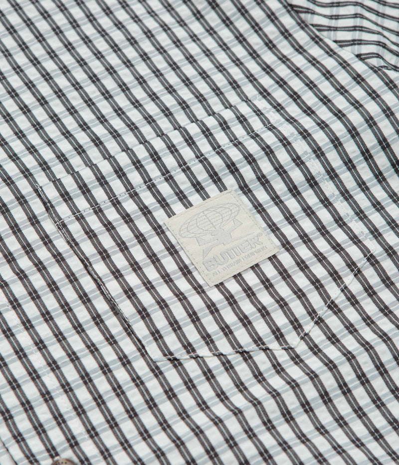 Butter Goods Equipment Short Sleeve Shirt in Black and White
