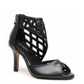 Caressa Wide Fit - Black Vegan Leather - Street Sole