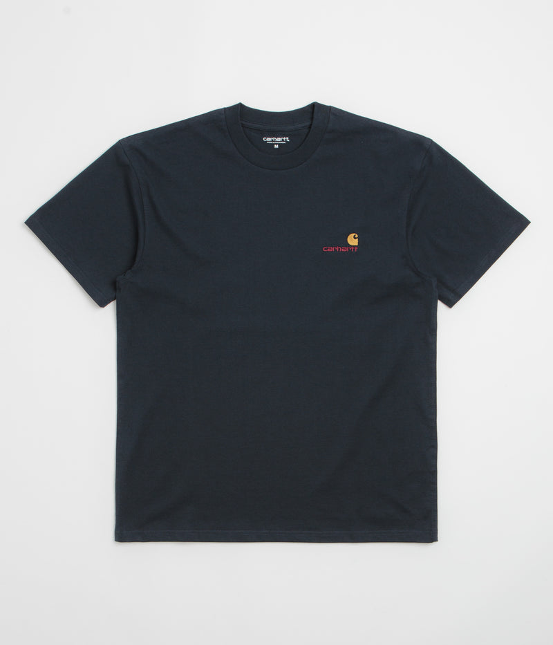 Carhartt American Script T-Shirt in Deep Night