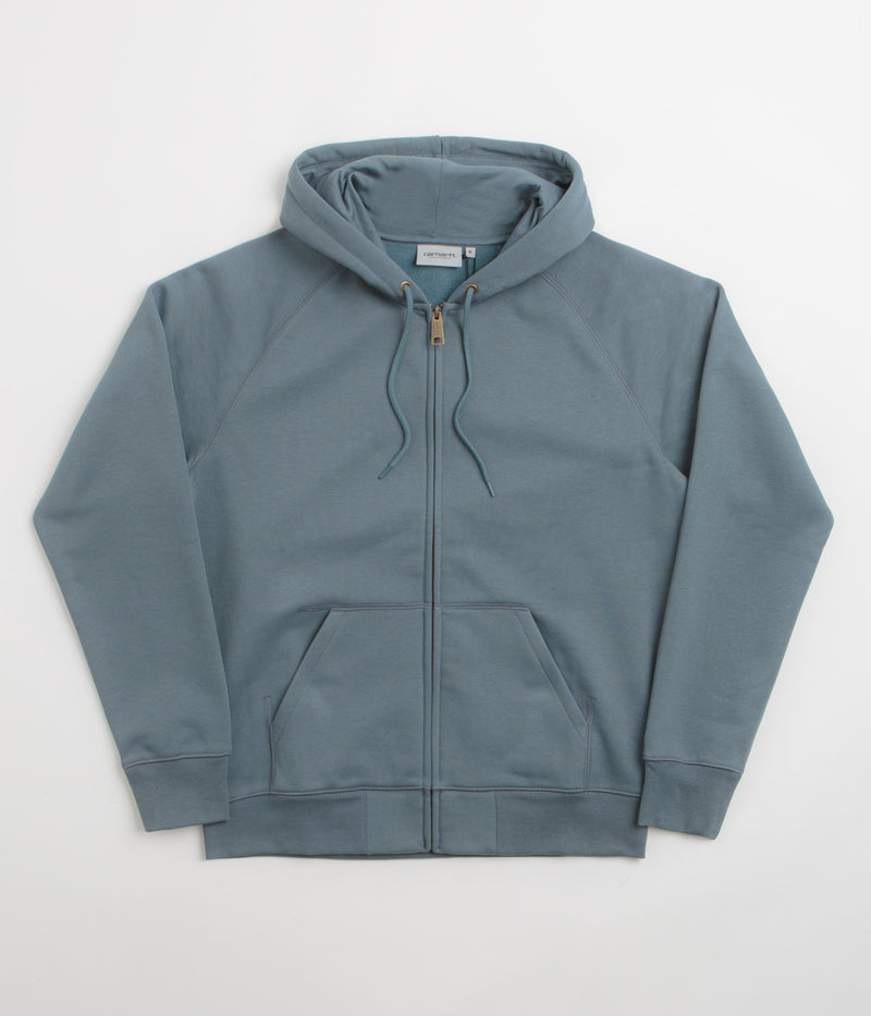 Carhartt Hooded Chase Jacket in Cozy Blue and Gold