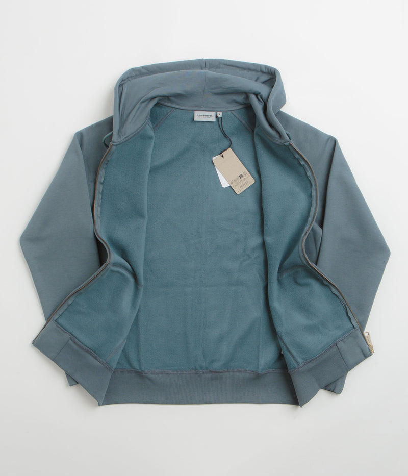 Carhartt Hooded Chase Jacket in Cozy Blue and Gold