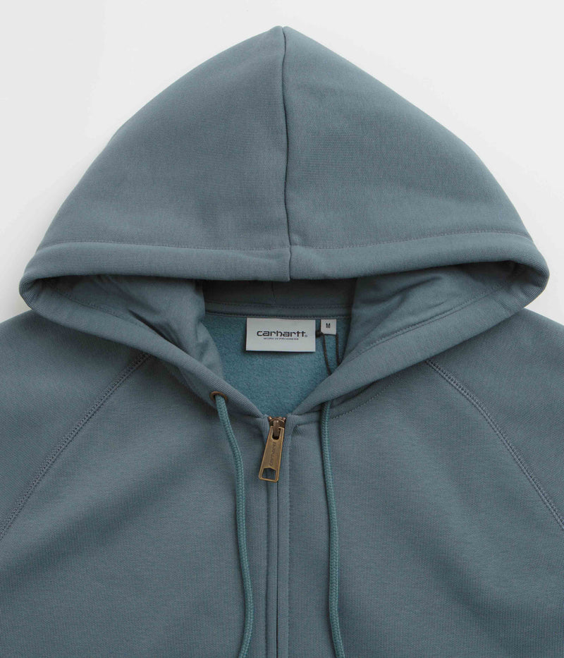Carhartt Hooded Chase Jacket in Cozy Blue and Gold