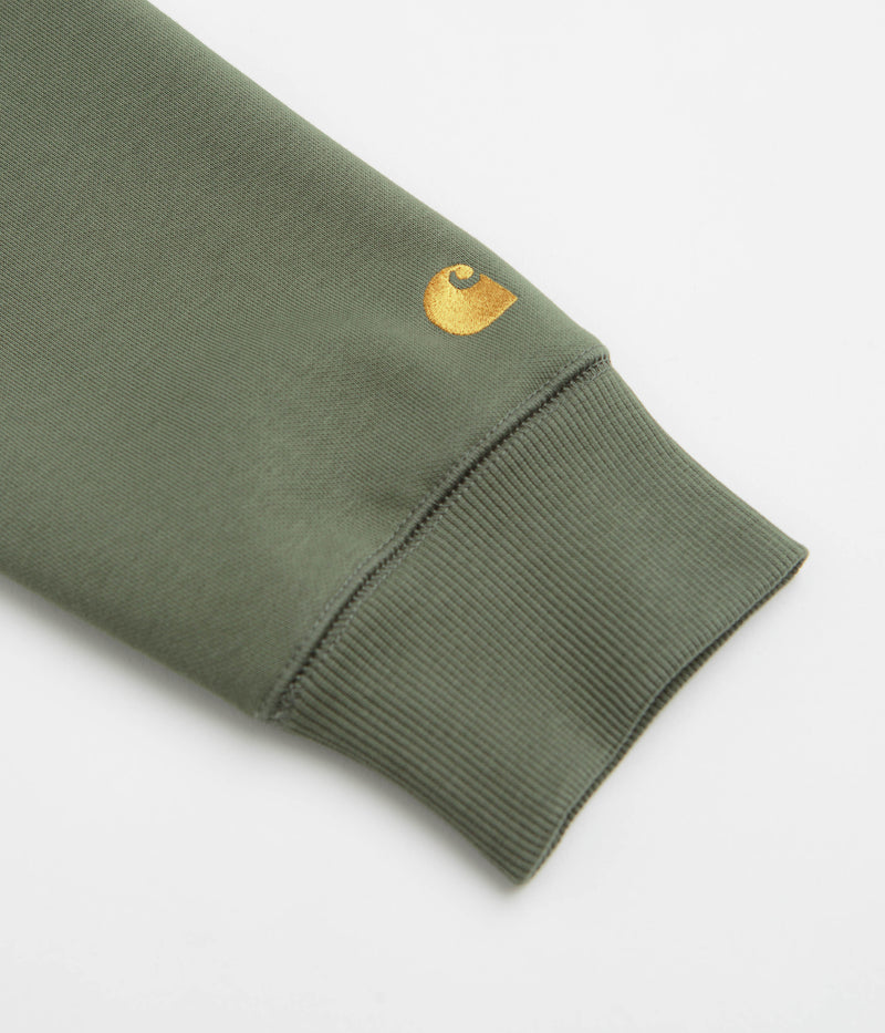 Carhartt Hooded Chase Jacket in Leaf and Gold