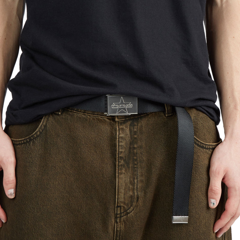 CCS Silver 97 Star Web Belt - Tan