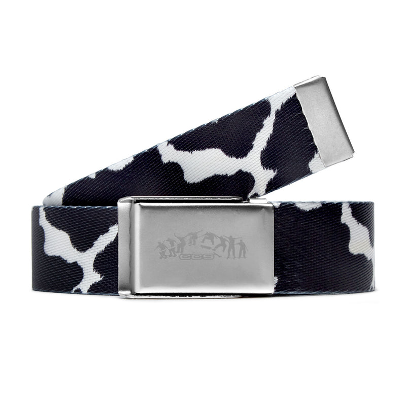 CCS Silver Kickflip Bucke Belt - Cow