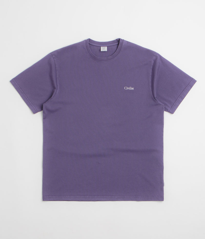 Civilist Mini Logo T-Shirt in Grape