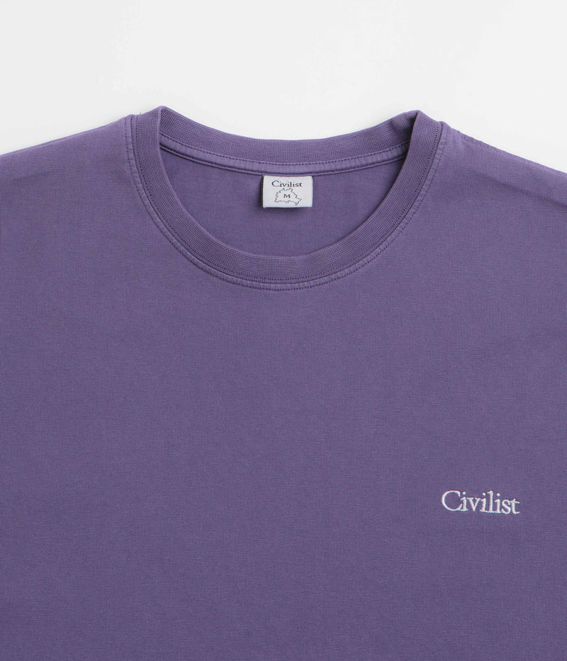 Civilist Mini Logo T-Shirt in Grape