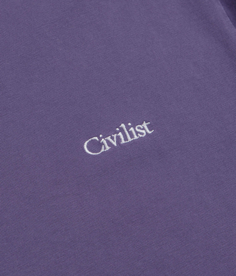 Civilist Mini Logo T-Shirt in Grape