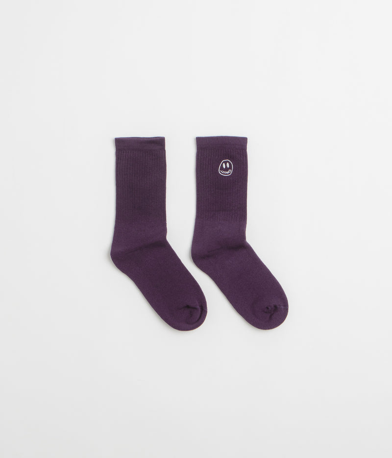 Civilist Mono Smiler Socks in Grape