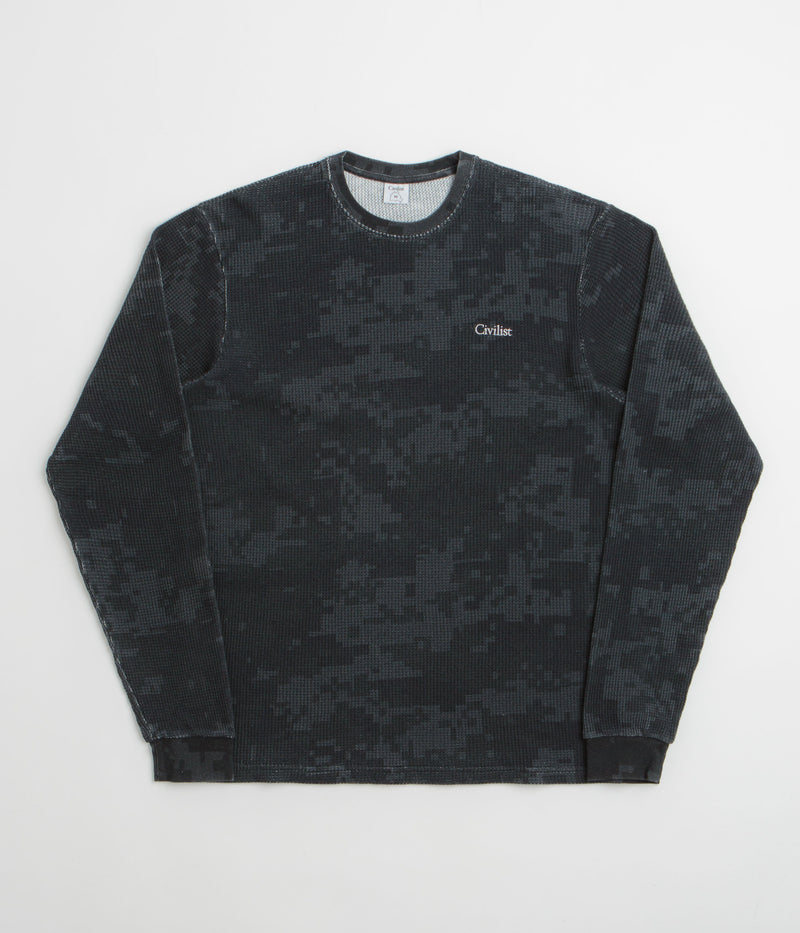 Civilist Thermal Long Sleeve T-Shirt in Stealth Digi Camo
