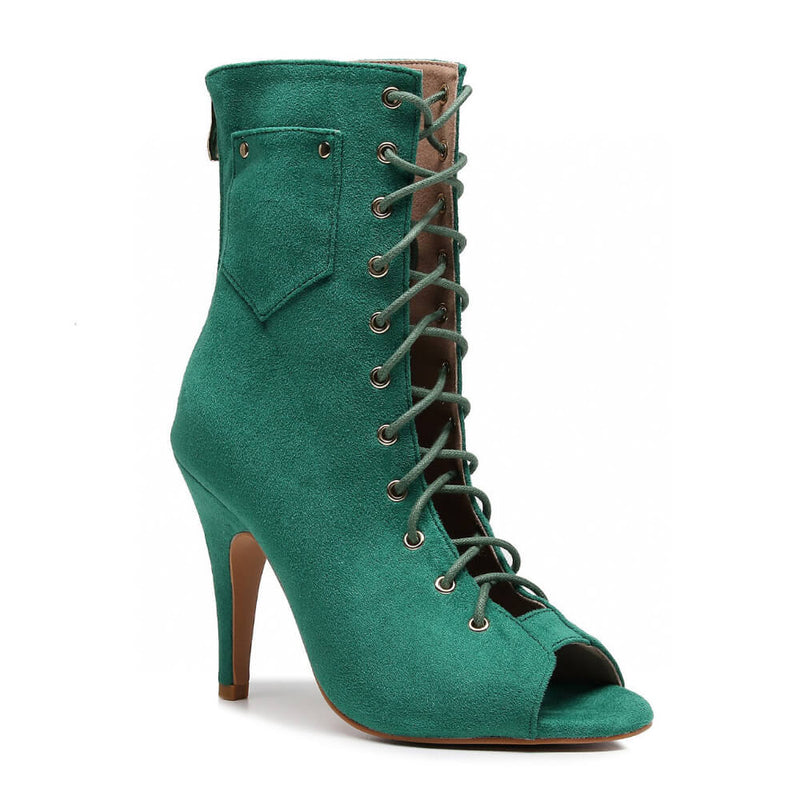 Deja Vu - Green Vegan Suede - Street Sole
