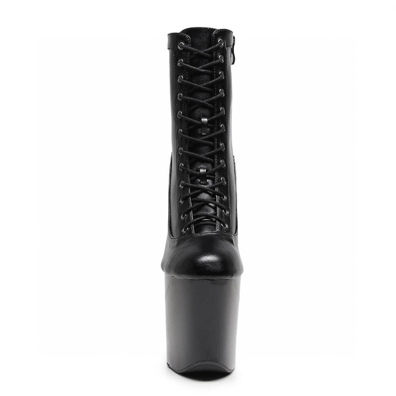 Devon - Black Vegan Leather - Street Sole
