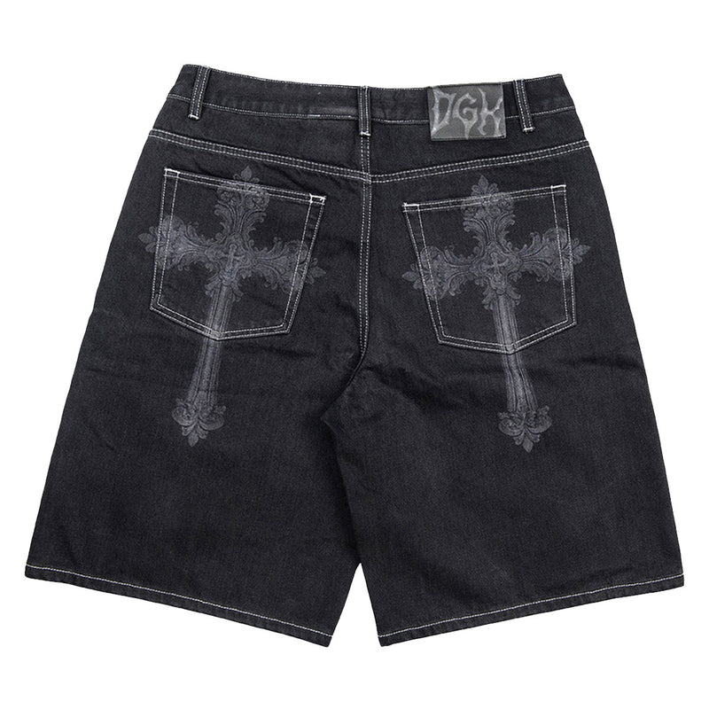 DGK Sovereign Denim Shorts - Washed Black
