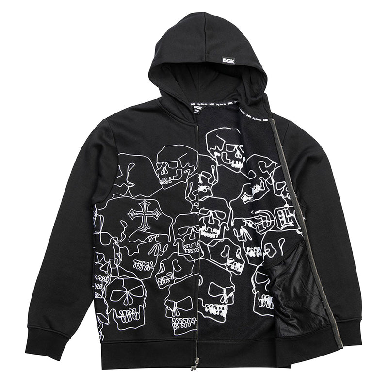DGK Vault Zip Hoodie - Black