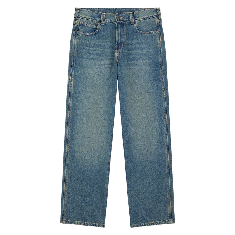 Dickies Baggy Tapered Work Jeans - Khaki Tinited Blue