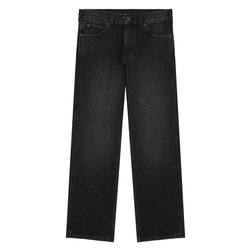 Dickies Relaxed Straight Work Jeans - Black Wash Faded