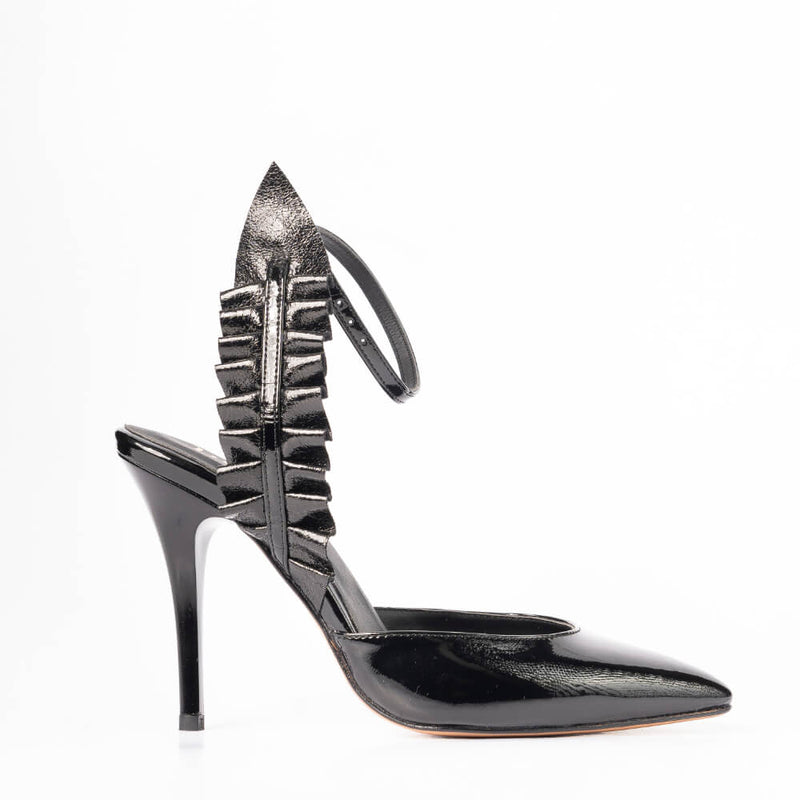 Esana - Black Vegan Patent - Street Sole
