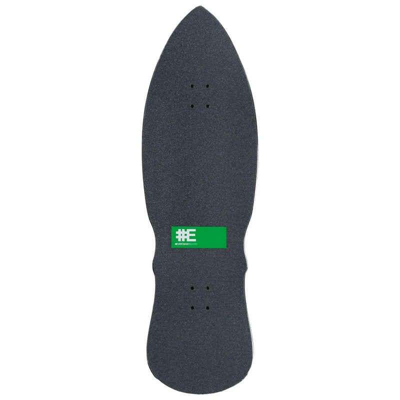 EVERYBODYSKATES BB Danger Big Board 40" Pre-Built Skateboard Complete - Black/Red