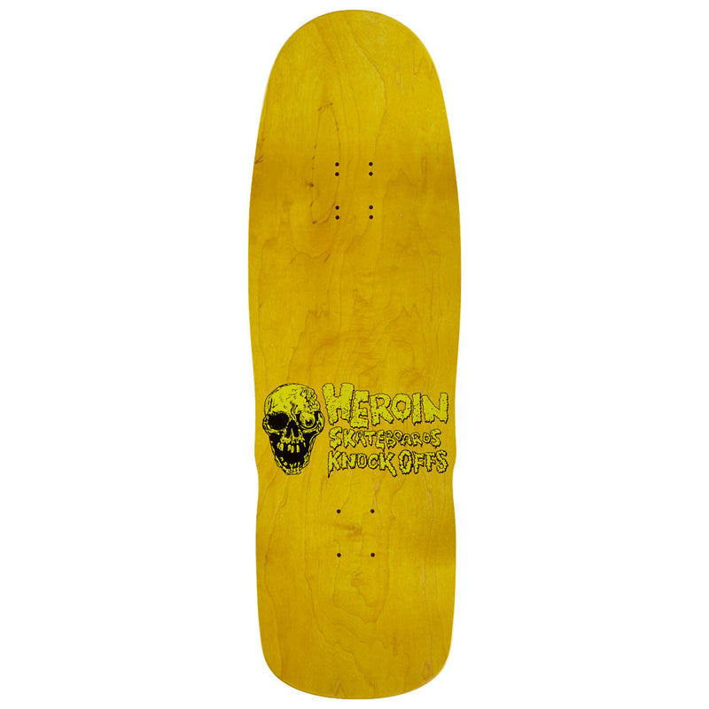 Heroin Dead Dave Knock Off Skateboard Deck - 10.10"
