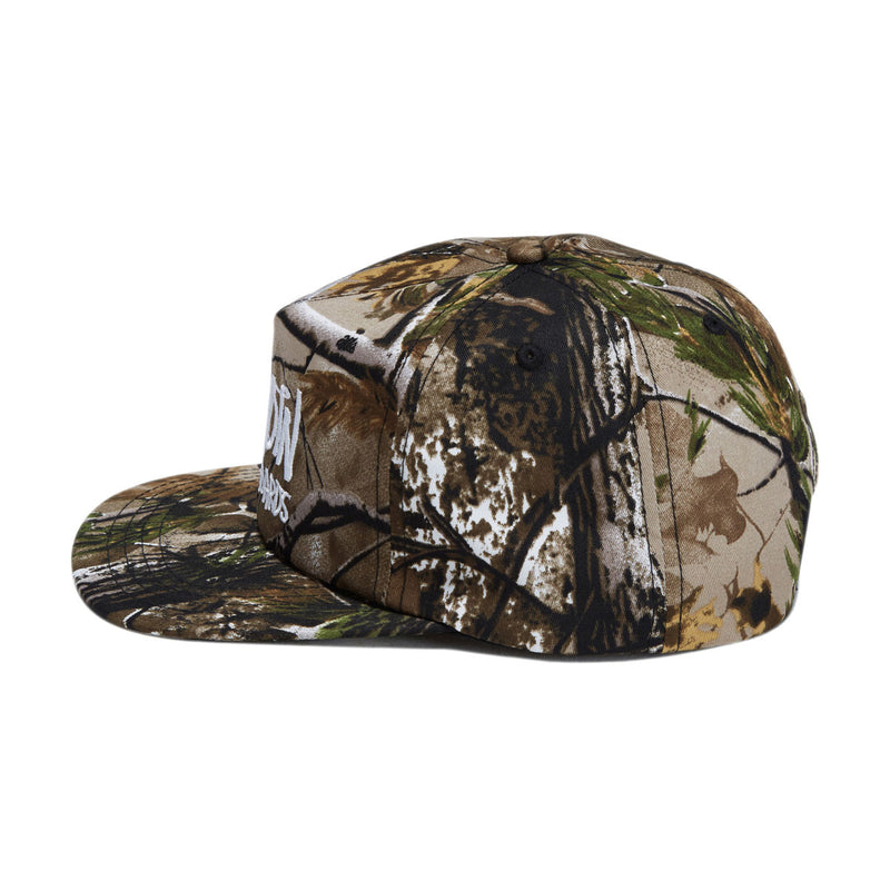 Heroin Script Nylon Snapback Hat - Camo