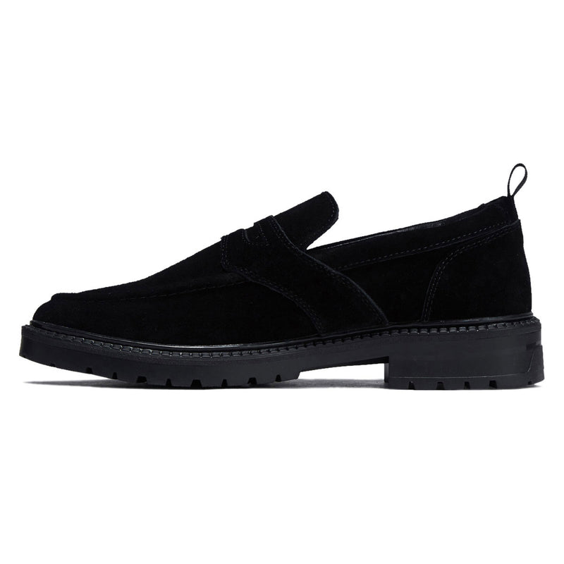 Hours Is Yours Cohiba PD Dollin Lug Loafer Shoes Shoes - Black Suede