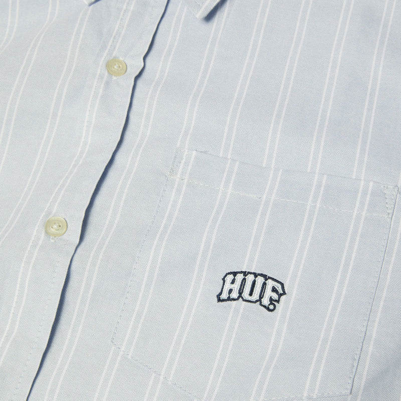 HUF Classic Arch Long Sleeve Oxford Shirt - Light Blue