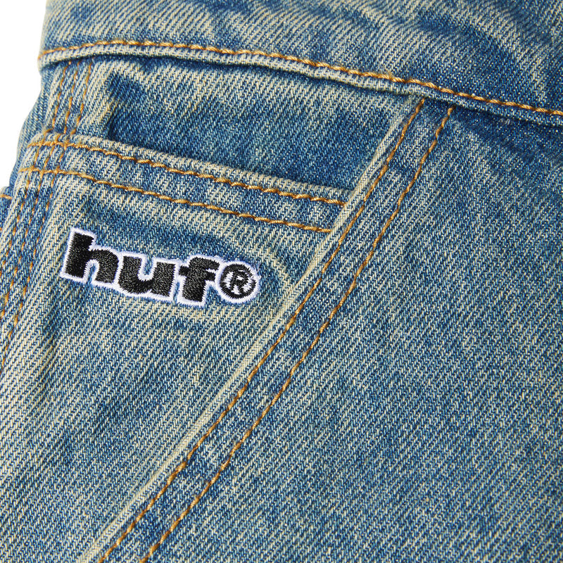 HUF Kinda Loose Double Knees Jeans - Dirty Wash
