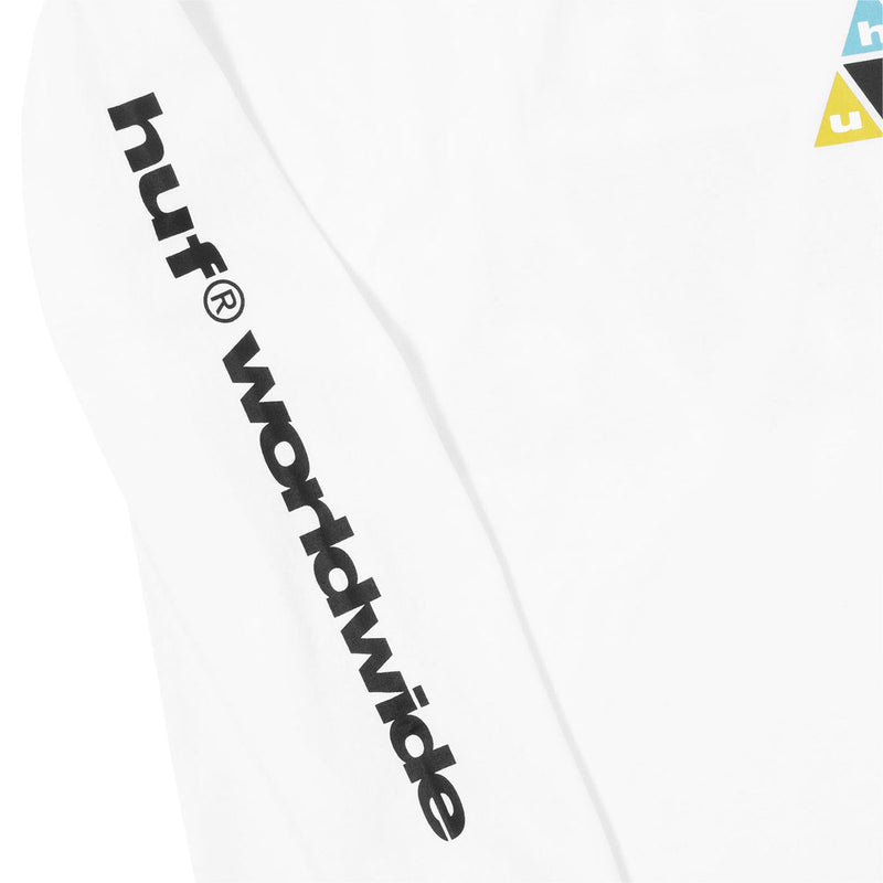 HUF Prism TT Long Sleeve T-Shirt - White II