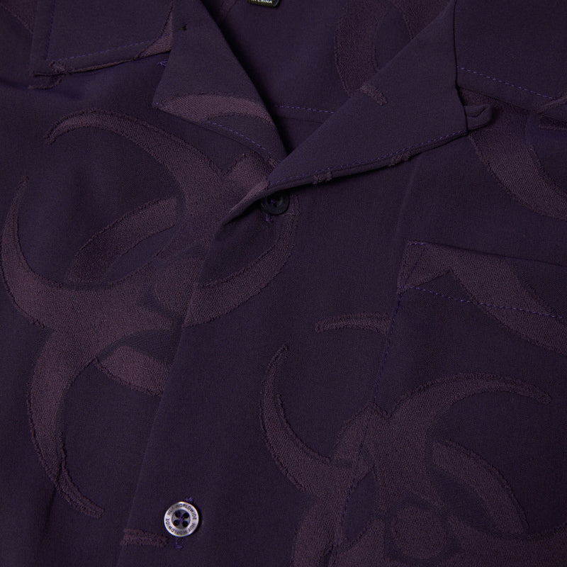 HUF Sector Jacquard Shirt - Dark Berry