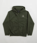 HUF Set TT Full Zip Hoodie in Hunter Green