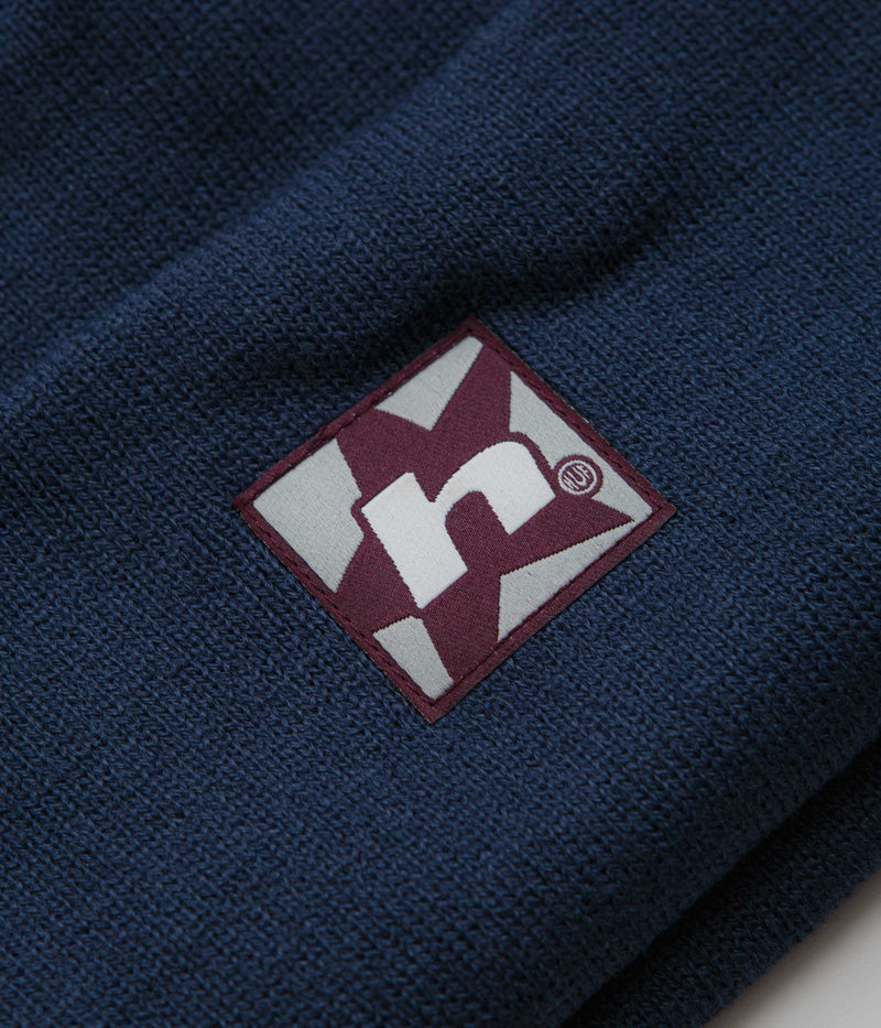 HUF Star Box Logo Beanie in Navy