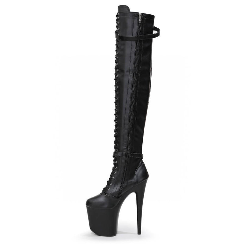 Lexx - Black Vegan Leather - Street Sole