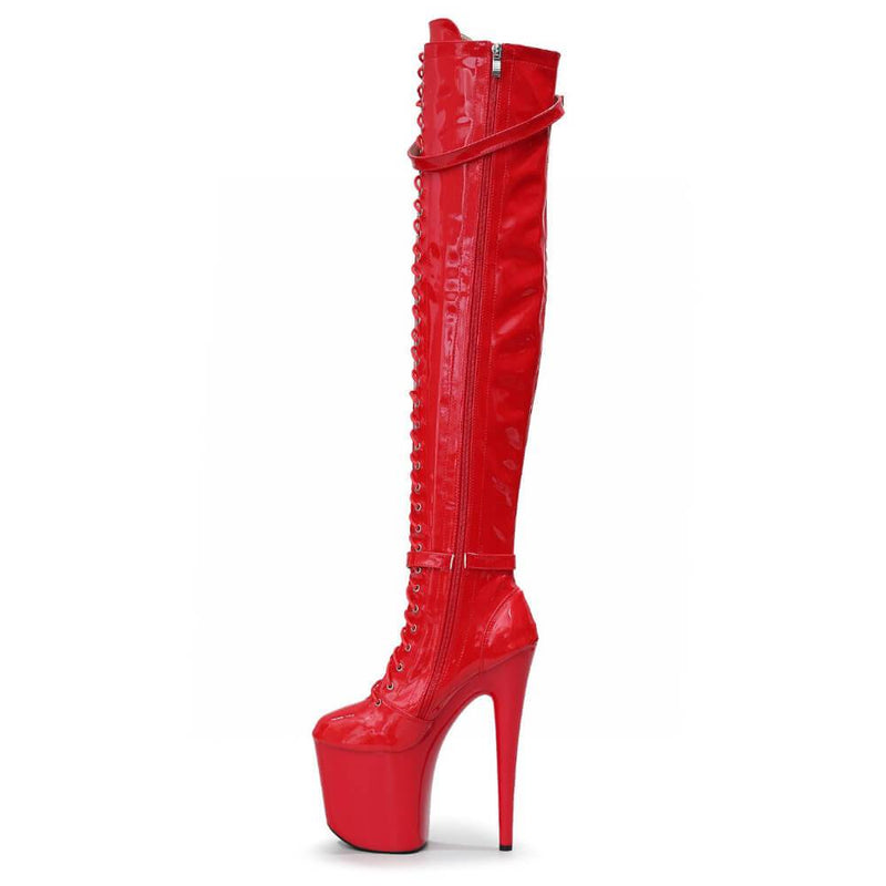 Lexx - Red Vegan Patent - Street Sole