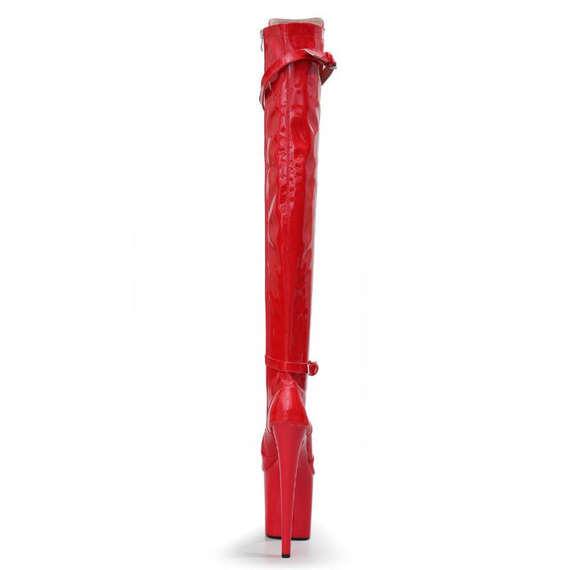 Lexx - Red Vegan Patent - Street Sole