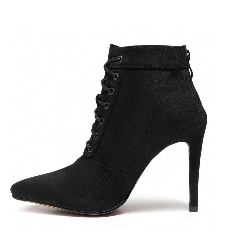 Madina - Black Vegan Suede - Street Sole