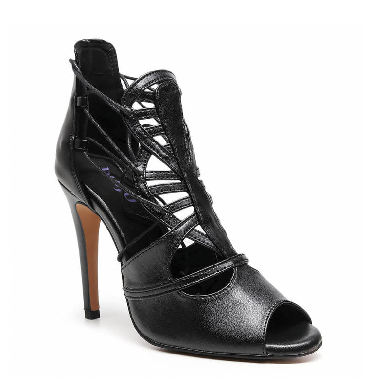 Magdelora - Black Vegan Leather - Street Sole