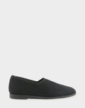 Comfortable Women's Nathaly Loafer In Black Fabric, side view