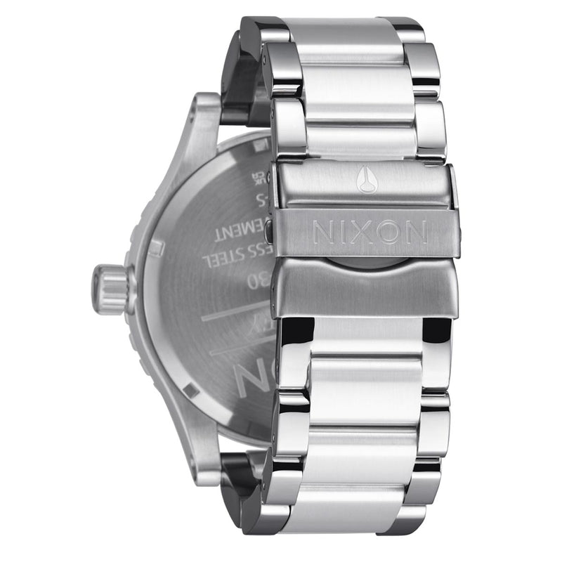 Nixon 51-30 Chrono Watch - Silver/Denim