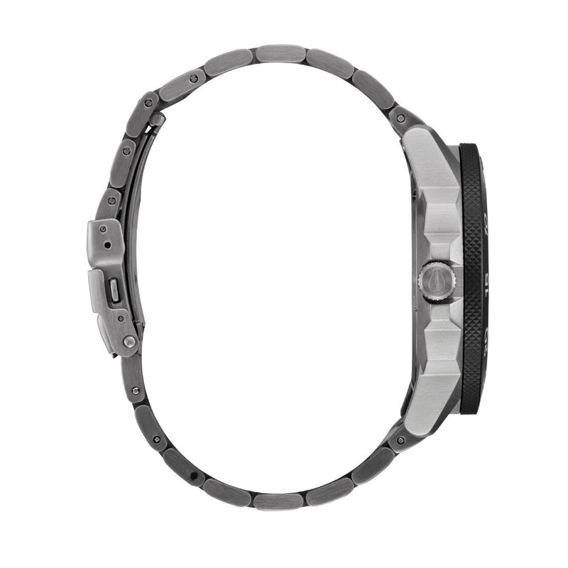 Nixon Smyth 44 Watch - Silver/Tunnel Black Ombre