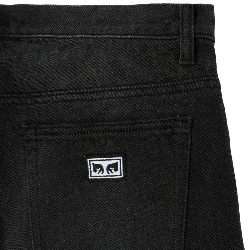 Obey Boxcar Straight Leg Denim Jeans - Heavy Vintage Black