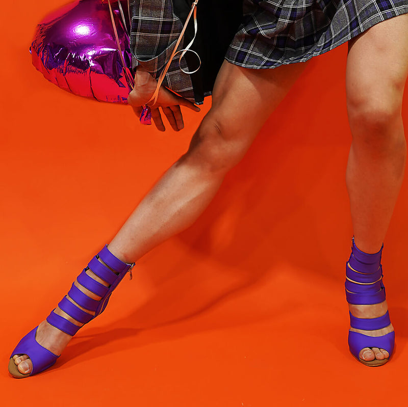 Parade - Purple Lycra - Rubber Sole