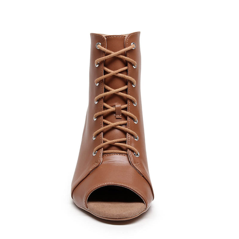 Parker Wide Fit - Cinnamon Vegan Leather - Street Sole