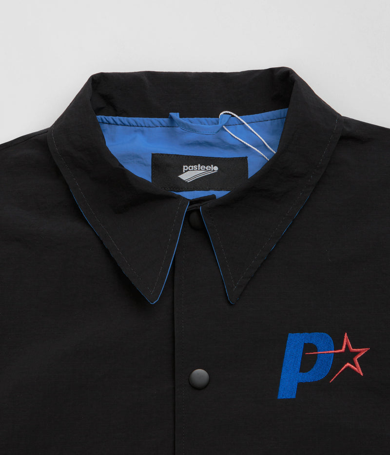 Pasteelo P Steelo Coach Jacket in Black