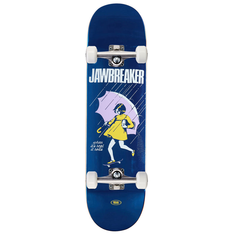 Real x Jawbreaker Team Skateboard Complete - Blue Foil - 8.25"