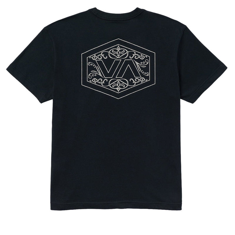 RVCA Hex Filigre T-Shirt - Black