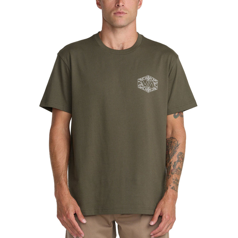 RVCA Hex Filigre T-Shirt - Fatigue