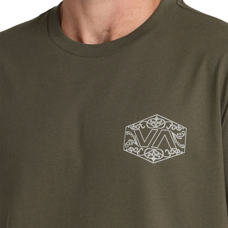 RVCA Hex Filigre T-Shirt - Fatigue