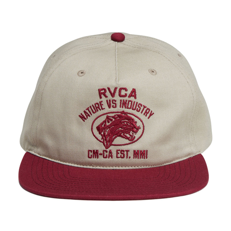 RVCA Sky Cat Snapback Hat - Slate Blue